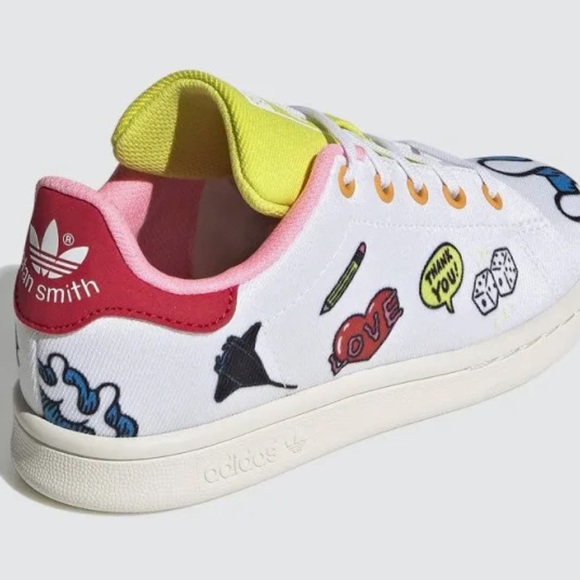 Adidas Aaron Kai x Stan Smith Primeblue 'Doodles' Kids Sneakers - Picture 15 of 15